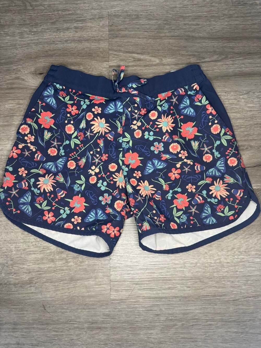 Columbia Sandy Shores Board Shorts Size M (10/12) Blue Floral